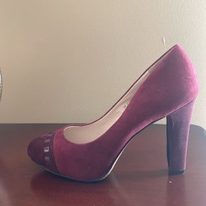 Burgundy Suede Pump